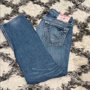 True Religion Men’s Classic Blue Straight Jeans